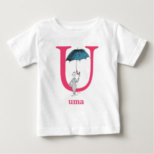 Dr. Seuss's ABC: Letter U - Pink   Add Your Name Baby T-Shirt