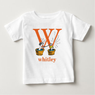 Dr. Seuss's ABC: Letter W - Orange Add Your Name Baby T-Shirt