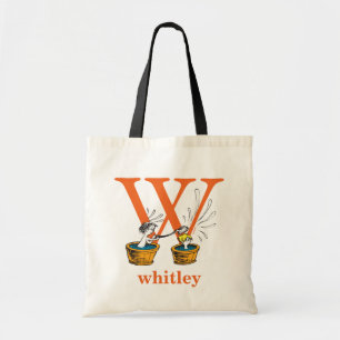 Dr. Seuss's ABC: Letter W - Orange   Add Your Name Tote Bag