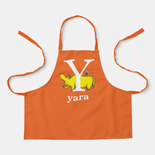 Dr. Seuss's ABC: Letter Y - White   Add Your Name Apron
