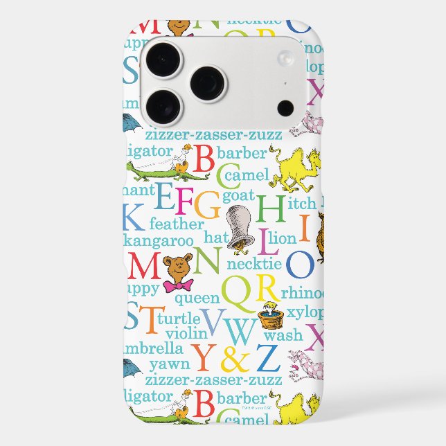 Dr. Seuss's ABC Pattern with Words (Back)