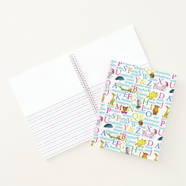 Dr. Seuss's ABC Pattern with Words Notebook (Inside)