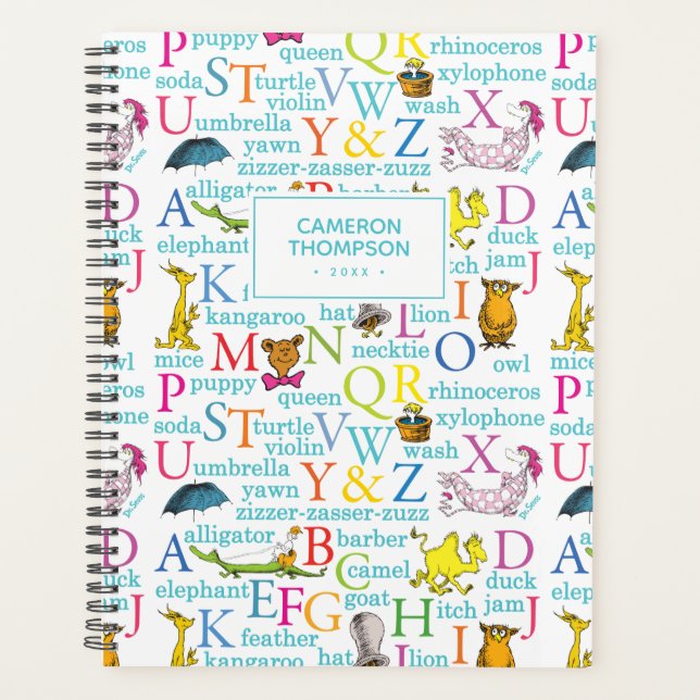 Dr. Seuss's ABC Pattern with Words Planner (Front)