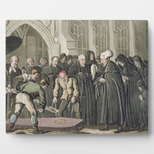 Dr Syntax at the Funeral of his Wife, from 'The To Plaque