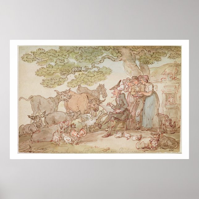 Dr. Syntax sketching after nature Poster (Front)