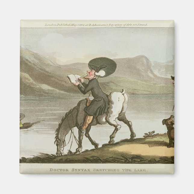 Dr. Syntax sketching the lake Magnet (Front)