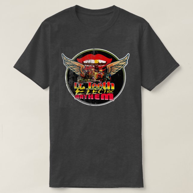 Dr Teeth and the Electric Mayhem distressed T-Shirt (Design Front)