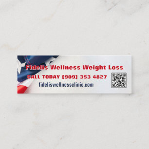 DR. Wellness Weight Loss Business Car Magnet Mini Business Card