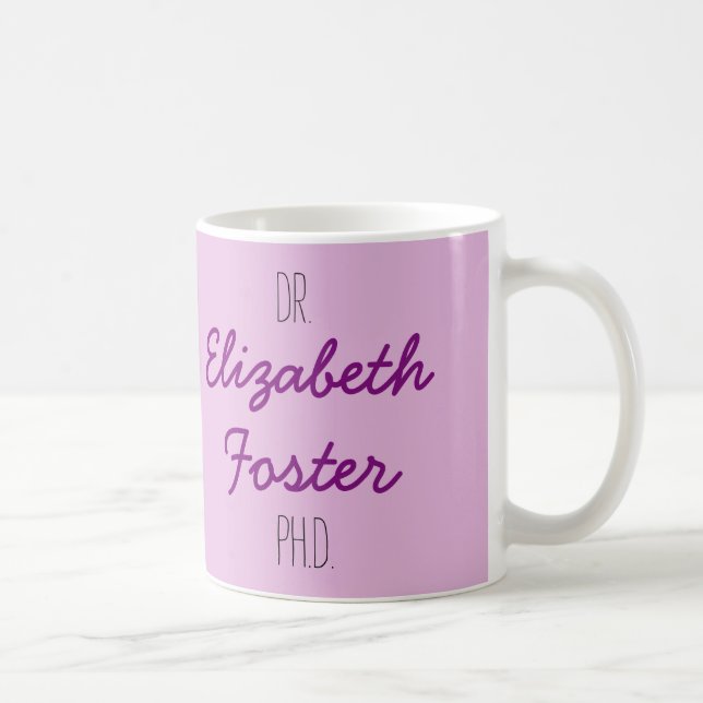 Dr (Your Name) PhD Graduation Mug (Right)