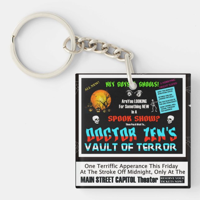 Dr. Zen's Vault Of Horror Key Ring (Front)