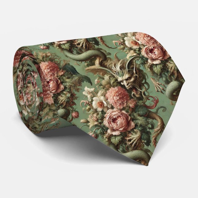 Drac’s Finery – Gothic Victorian  Tie (Rolled)