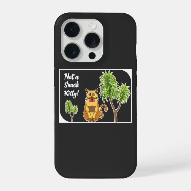 Dracaena Toxic To Cats Warning Art iPhone Case (Back)