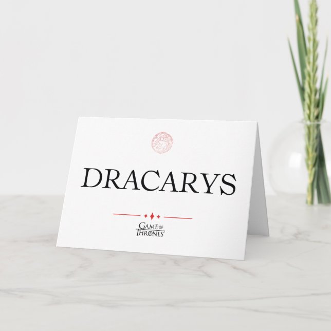 Dracarys Card (Front)