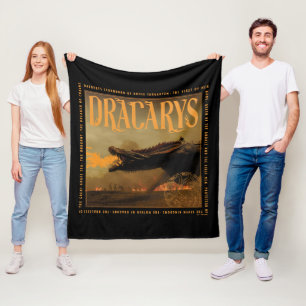 "Dracarys" Drogon Breathing Fire Graphic Fleece Blanket
