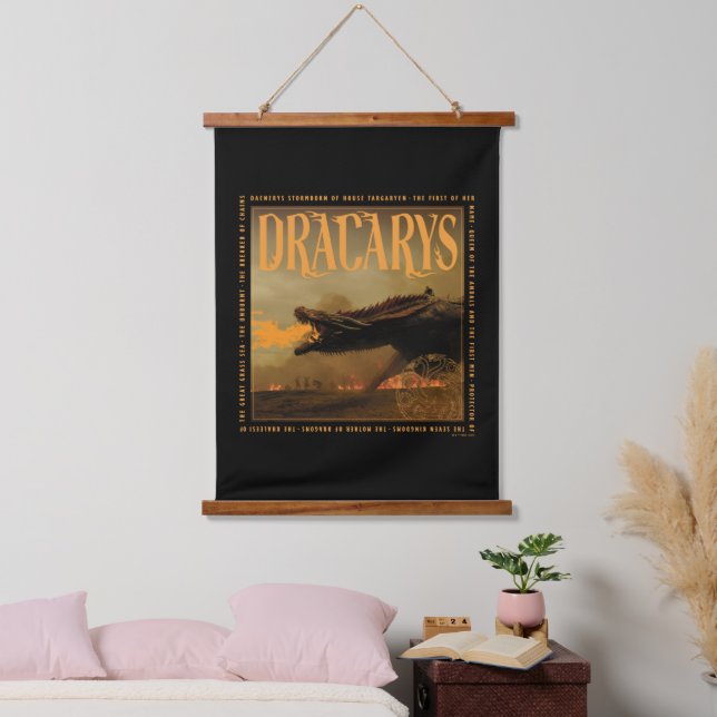 "Dracarys" Drogon Breathing Fire Graphic Hanging Tapestry (Bedroom)