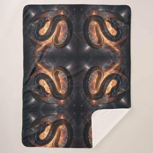 Drachenwelt – Das Reich aus Feuer und Magie´4 Sherpa Blanket (Front)