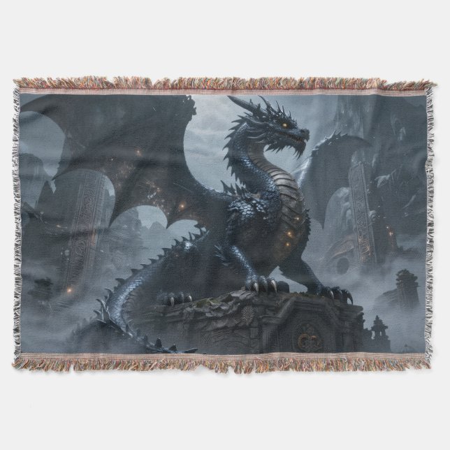 Drachenwelt – Das Reich aus Feuer und Magie Throw Blanket (Front)