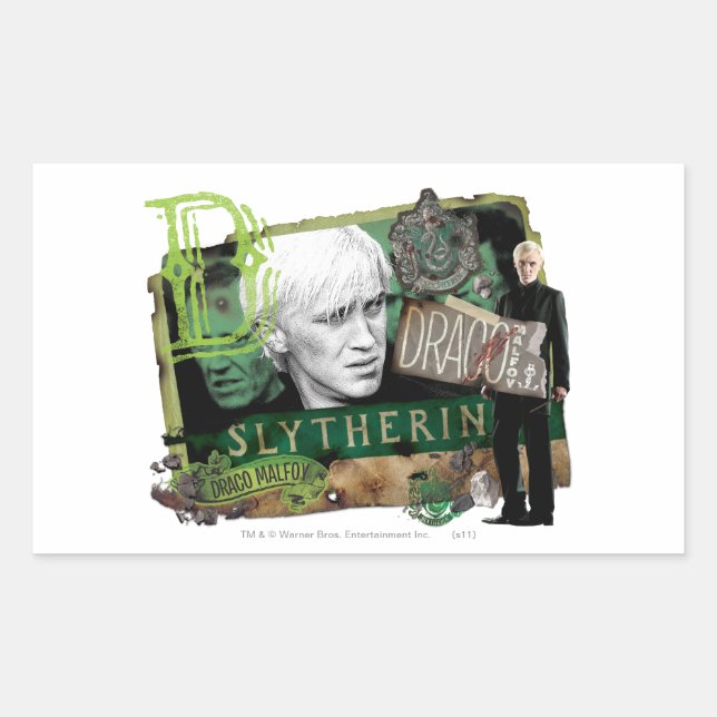 Draco Malfoy Collage 1 Rectangular Sticker (Front)