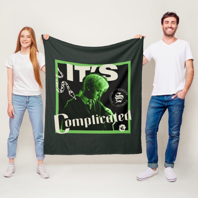 Draco Malfoy - "It's Complicated" Fleece Blanket (In Situ)