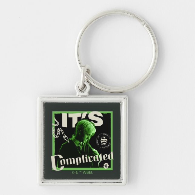 Draco Malfoy - "It's Complicated" Key Ring (Front)