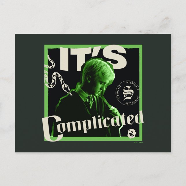Draco Malfoy - "It's Complicated" Postcard (Front)