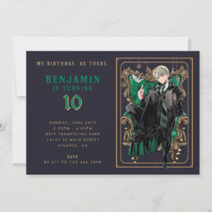 Draco Malfoy Slytherin Birthday Invitation