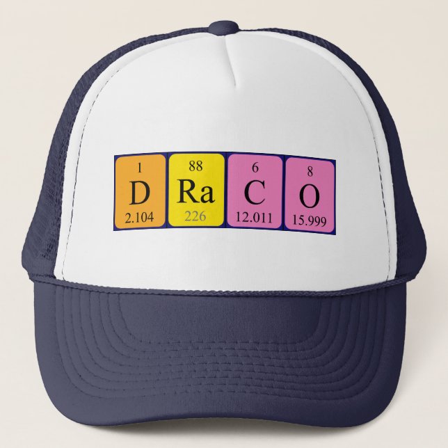 Draco periodic table name hat (Front)