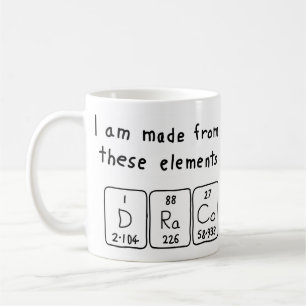 Draco periodic table name mug