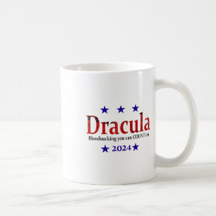 Dracula 2024 Election Sign - Funny Halloween And H Coffee Mug