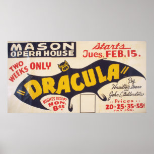 Dracula by Hamilton Deane Poster