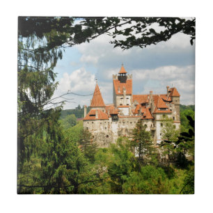 Dracula Castle in Transylvania, Romania Tile