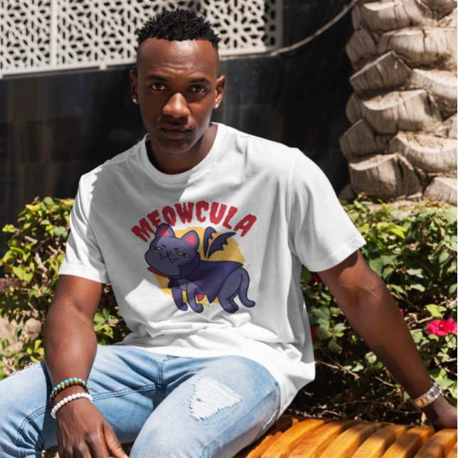 Dracula Cat Cartoon T-Shirt (Creator Uploaded)