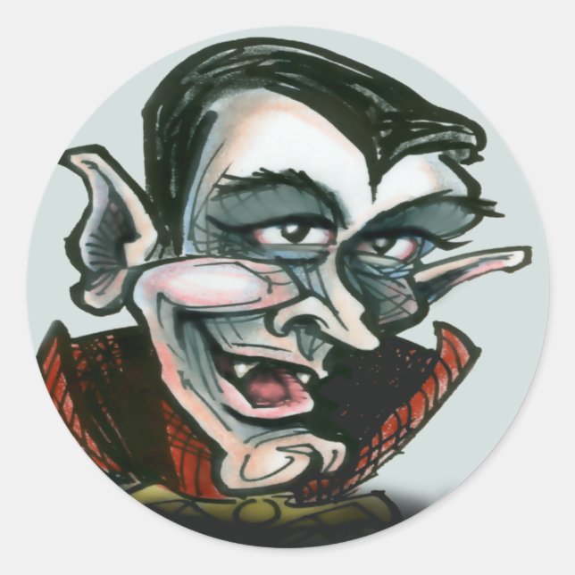 Dracula Classic Round Sticker (Front)