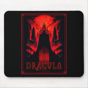 Dracula Gothic Horror Vampire Art -halloween Vampi Mouse Pad