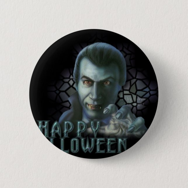 Dracula Halloween 6 Cm Round Badge (Front)