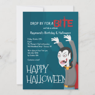 Dracula Halloween Party Invitation