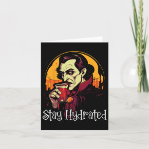 Dracula Halloween Scary Trick Or Treat Spooky Vamp Card
