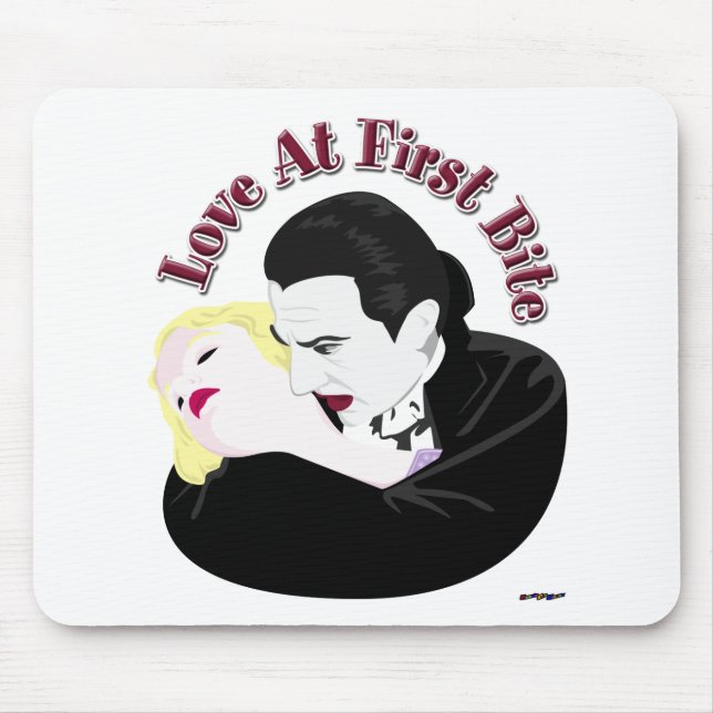 Dracula, Love At First Bite Mouse Pad (Front)