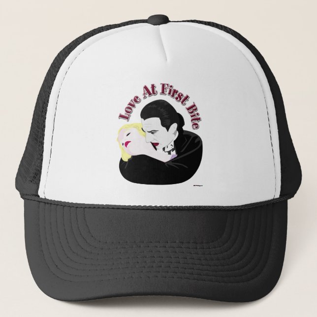Dracula, Love At First Bite Trucker Hat (Front)