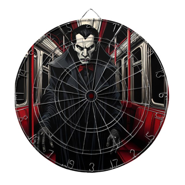 Dracula on the Subway Dartboard (Front)