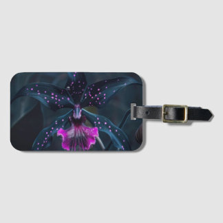 Dracula orchid luggage tag
