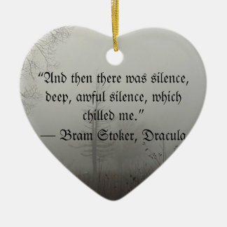 Dracula Quote Ceramic Tree Decoration