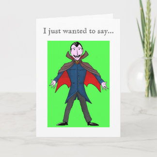 Dracula Thank You Card