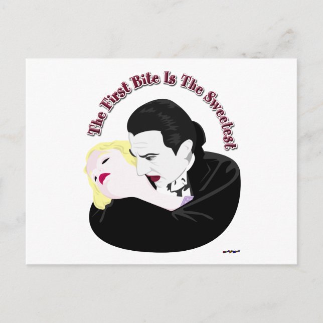 Dracula, The First Bite Is The Sweetest Postcard (Front)