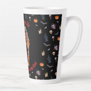 🧛♂️ Dracula Vampire Halloween Mug 🎃 Black ☕