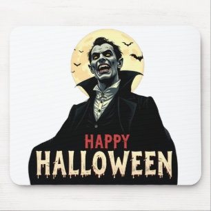 Dracula Wishes You a Spooky Night Mouse Pad