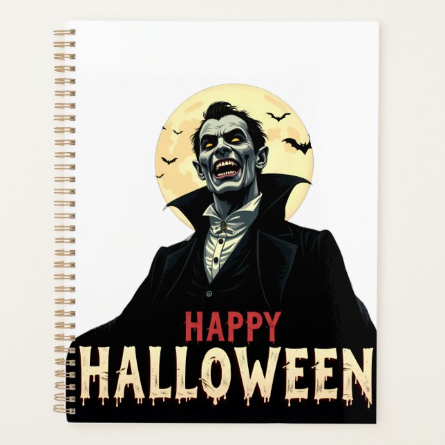 Dracula Wishes You a Spooky Night Planner (Front)