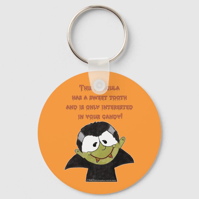 Dracula with Sweet Tooth Key Ring (Front)
