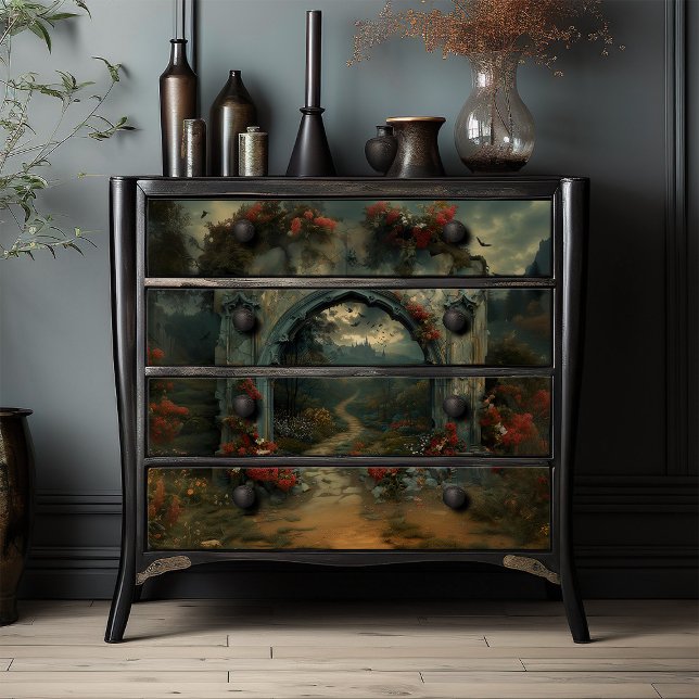 Dracula's Castle Gothic Arch  Tissue Paper (Creator Uploaded)