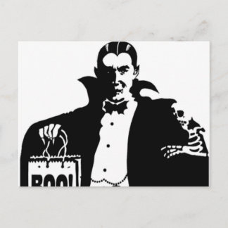 Dracula's Happy Halloween Postcard